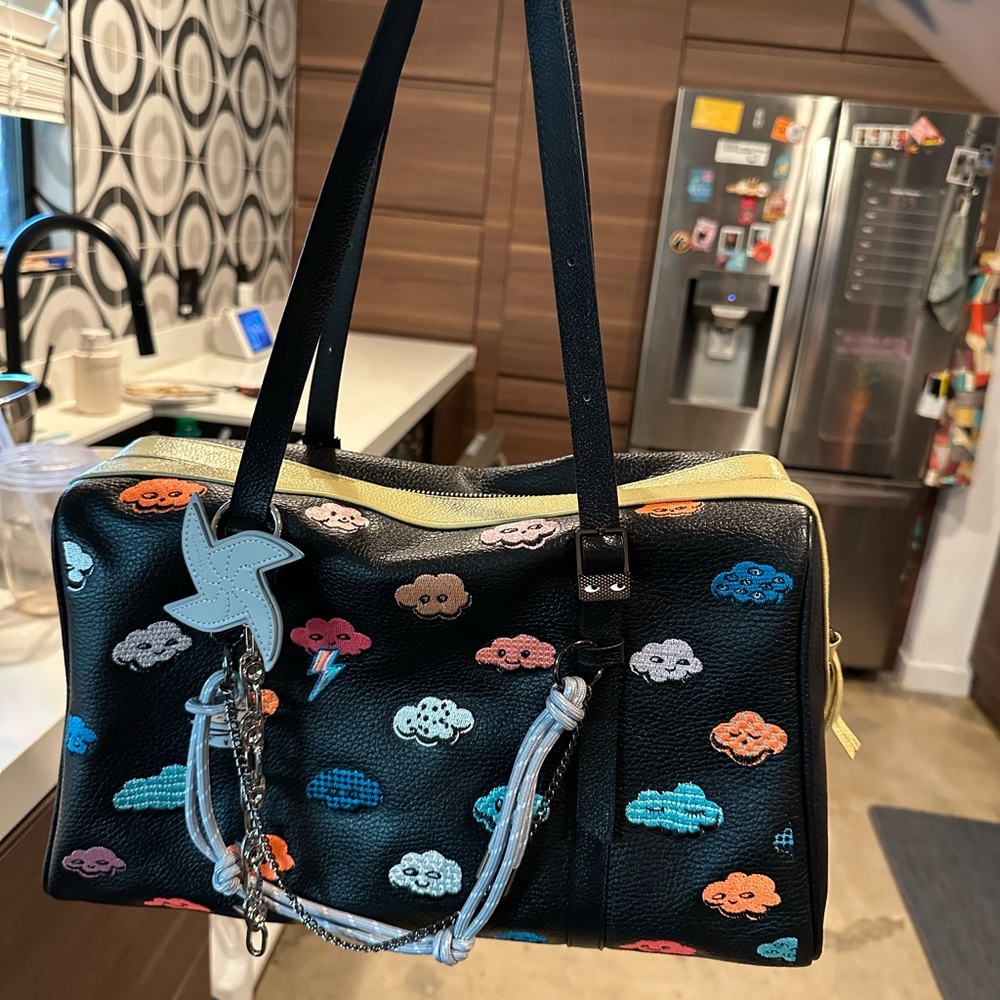 Colorful Cloud Patterned Women's Bag